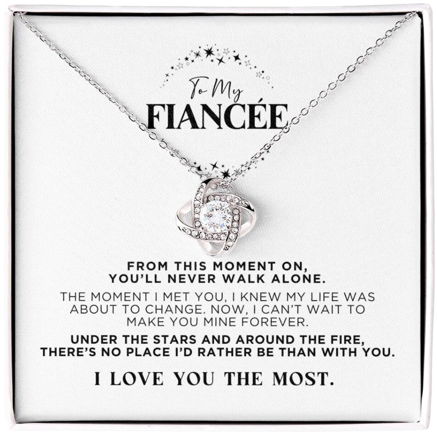 To My Fiancée Stars Necklace Gift - The Outlander Gifts