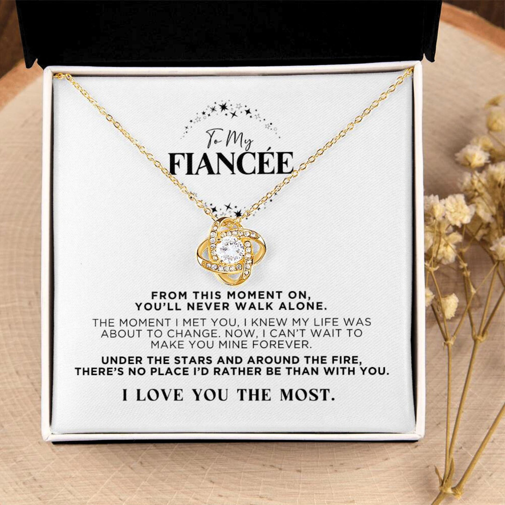 To My Fiancée Stars Necklace Gift - The Outlander Gifts