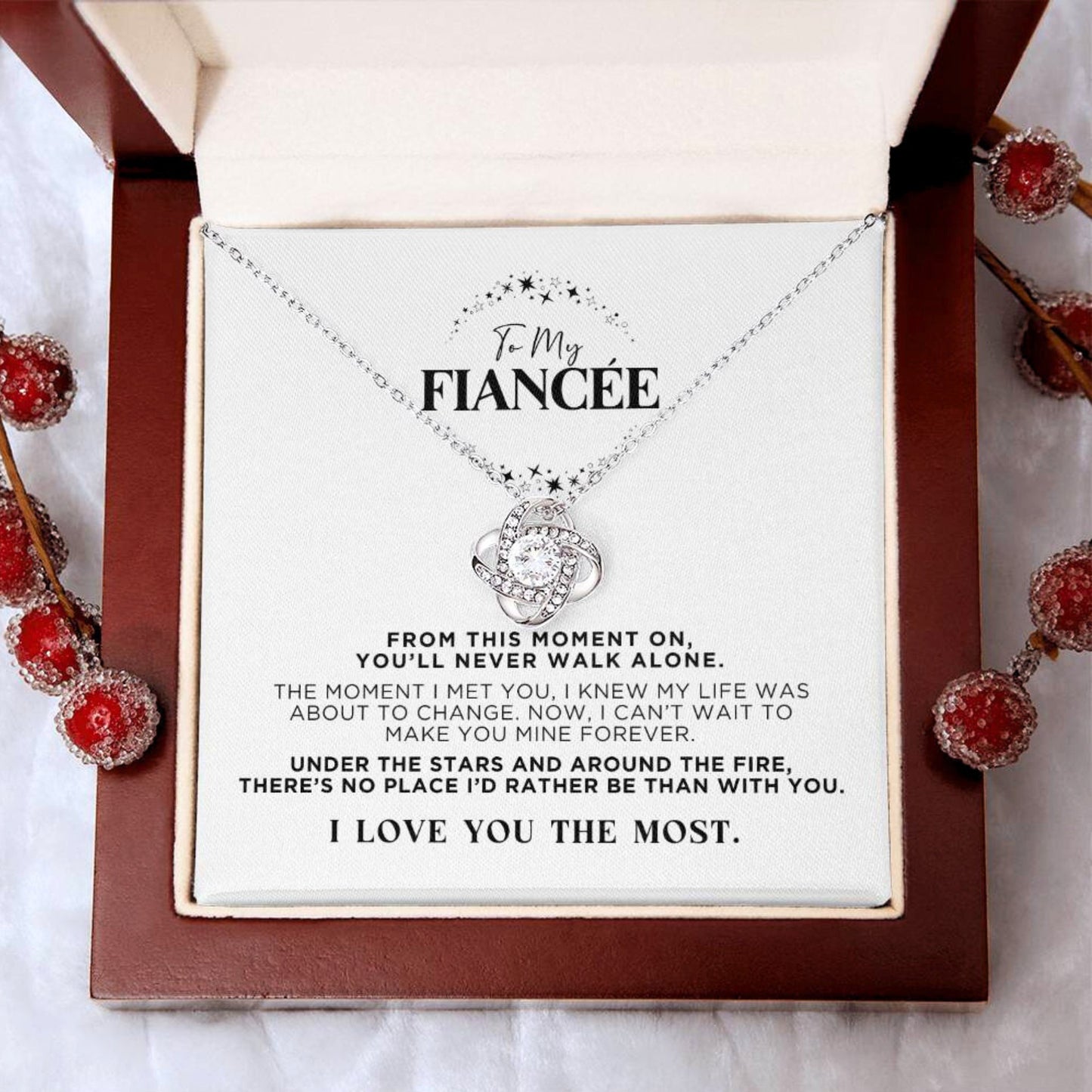 To My Fiancée Stars Necklace Gift - The Outlander Gifts