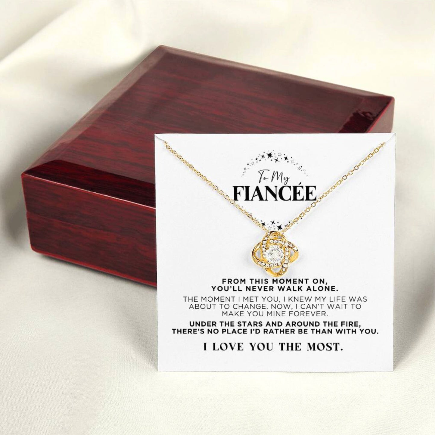 To My Fiancée Stars Necklace Gift - The Outlander Gifts