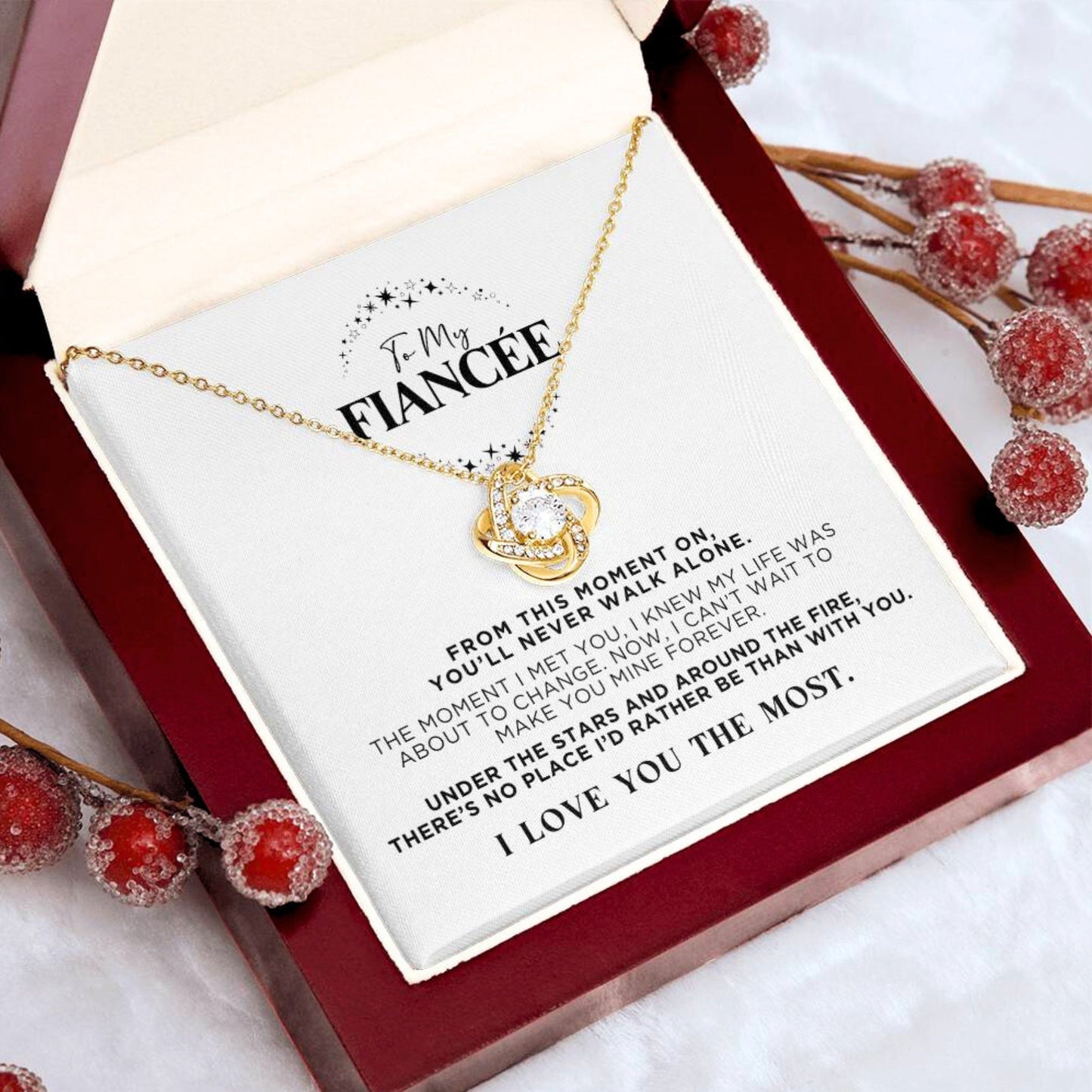 To My Fiancée Stars Necklace Gift - The Outlander Gifts