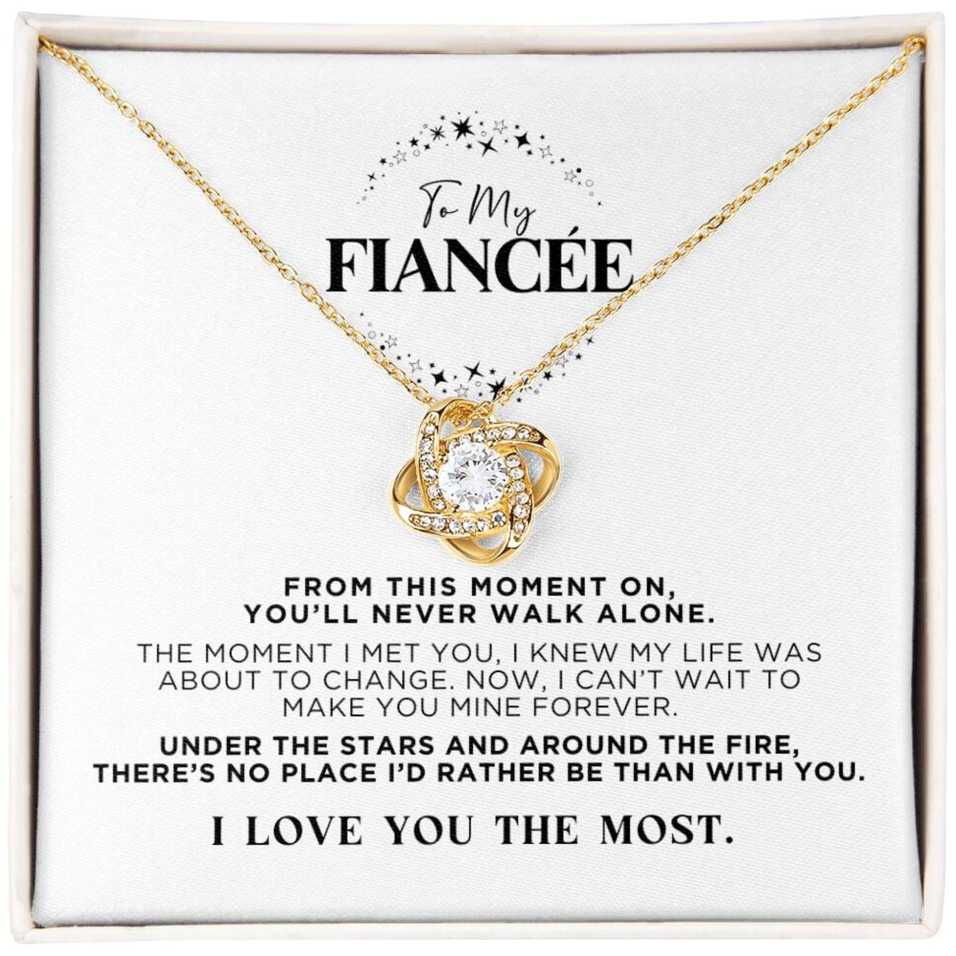 To My Fiancée Stars Necklace Gift - The Outlander Gifts