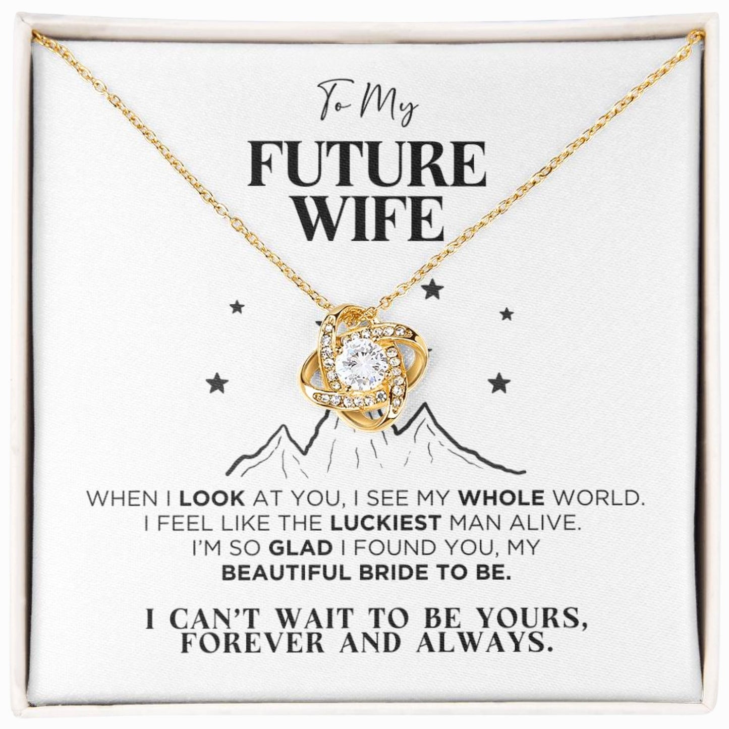 To My Future Wife Whole World Necklace - The Outlander Gifts