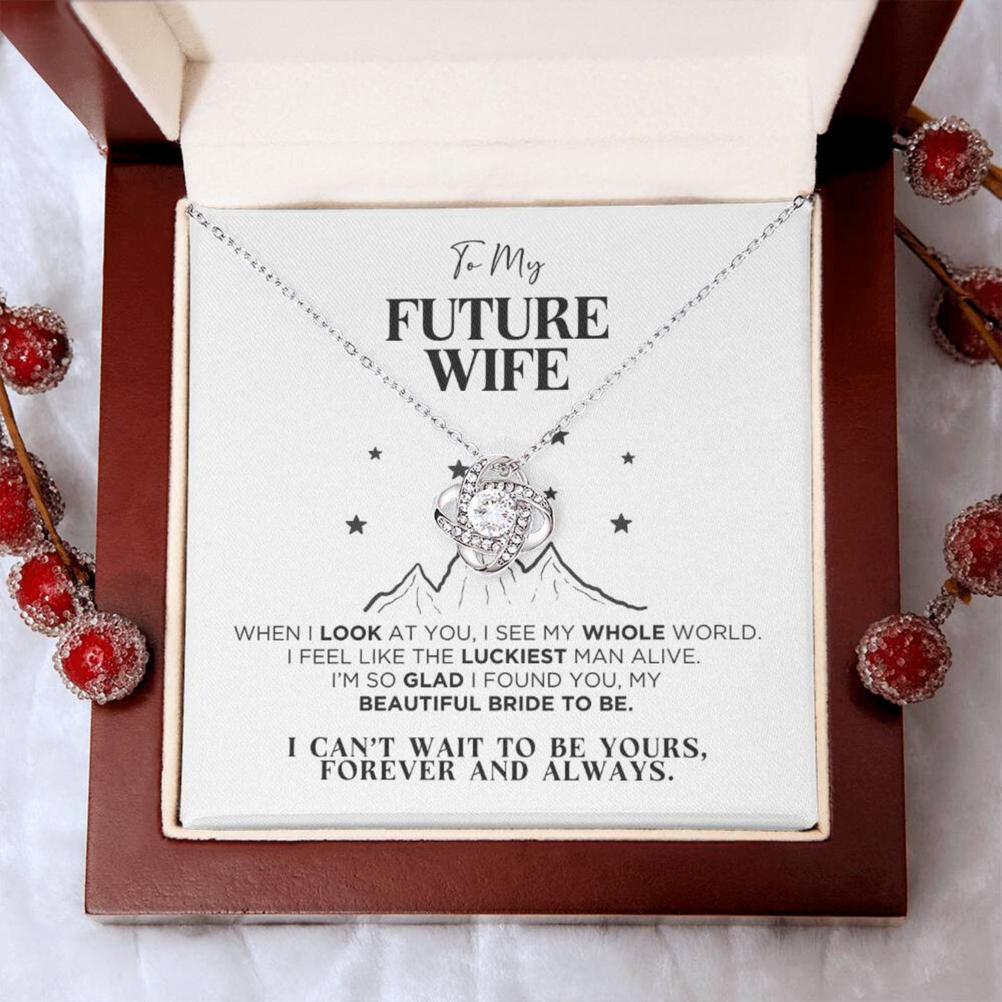 To My Future Wife Whole World Necklace - The Outlander Gifts