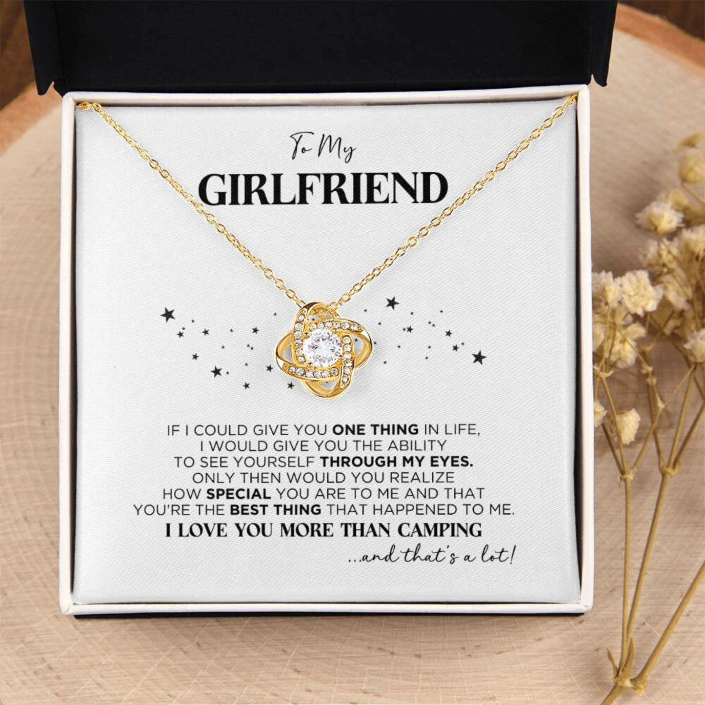 To My Girlfriend Camping Necklace - The Outlander Gifts