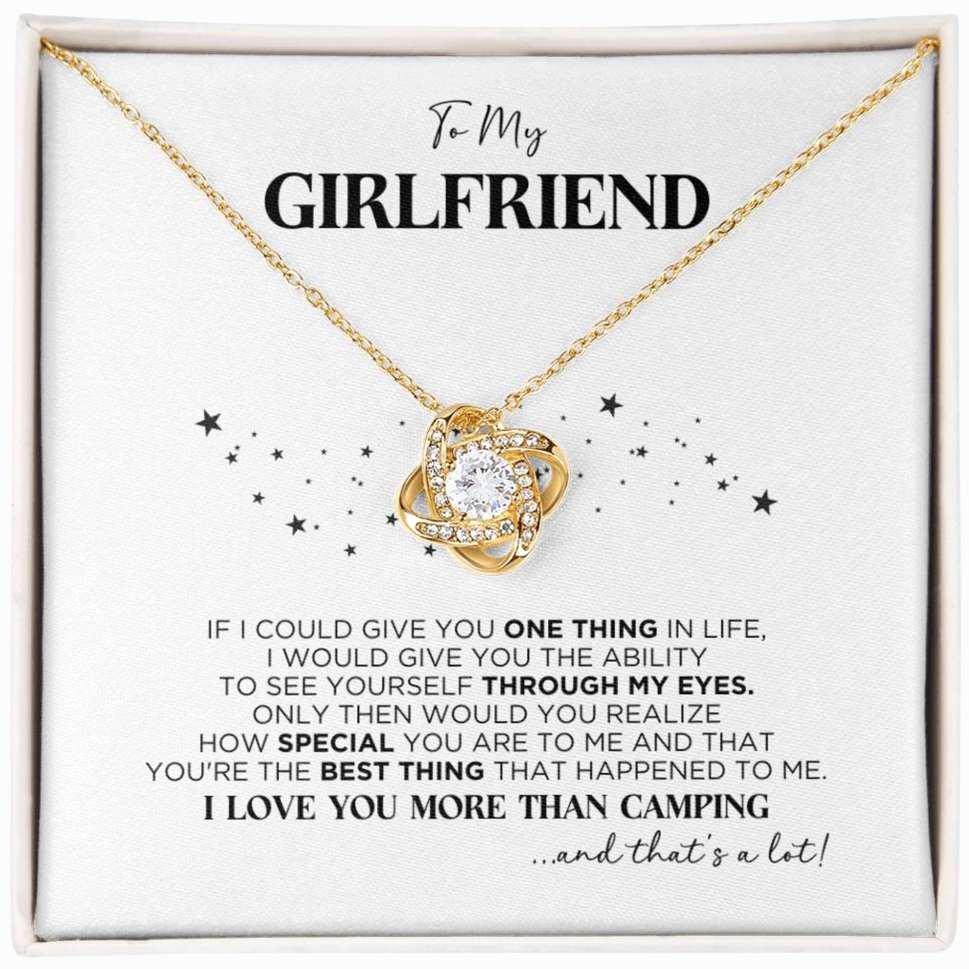 To My Girlfriend Camping Necklace - The Outlander Gifts