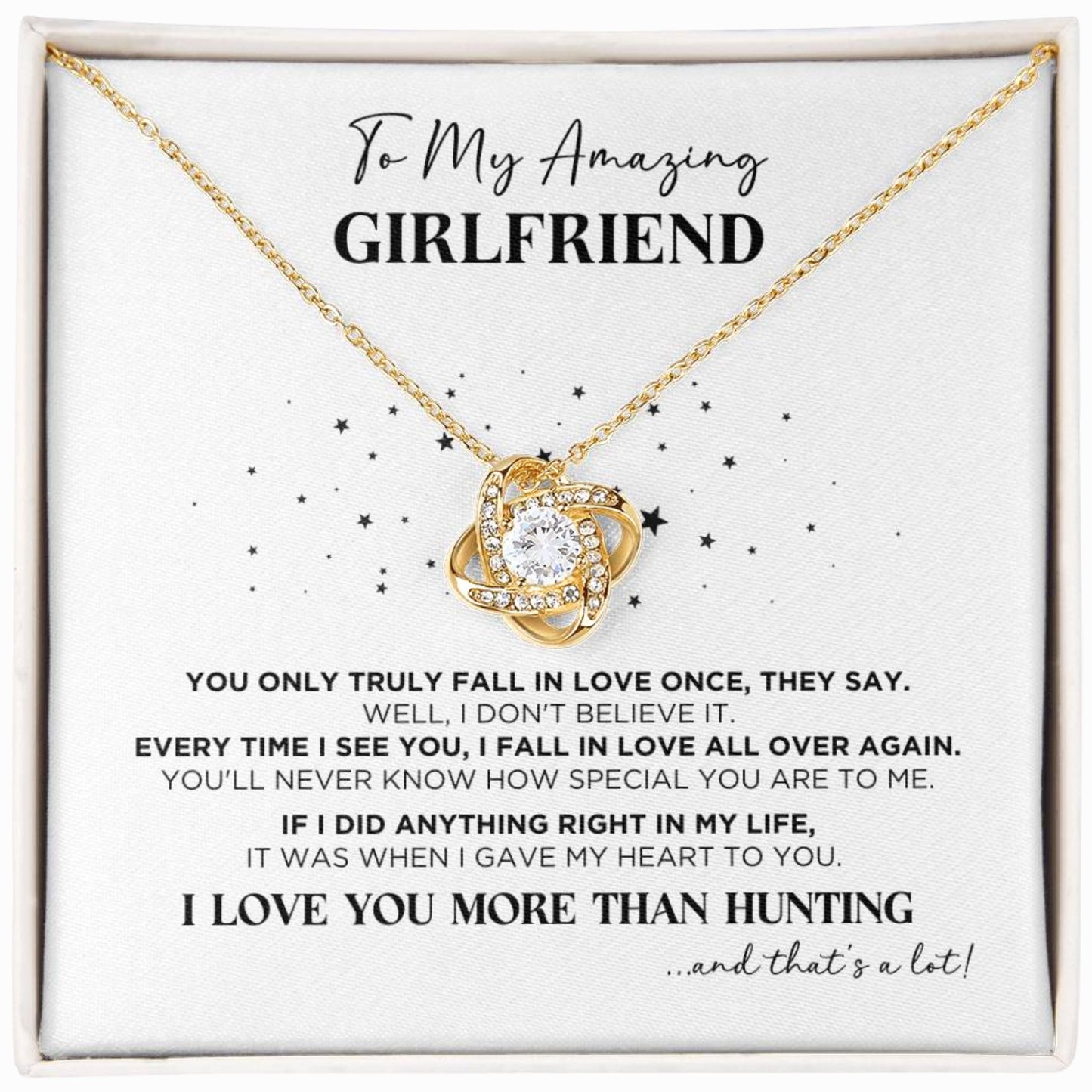 To My Girlfriend Special Necklace - The Outlander Gifts