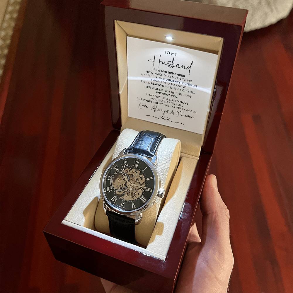 To My Husband Our Journey Skeleton Watch - The Outlander Gifts