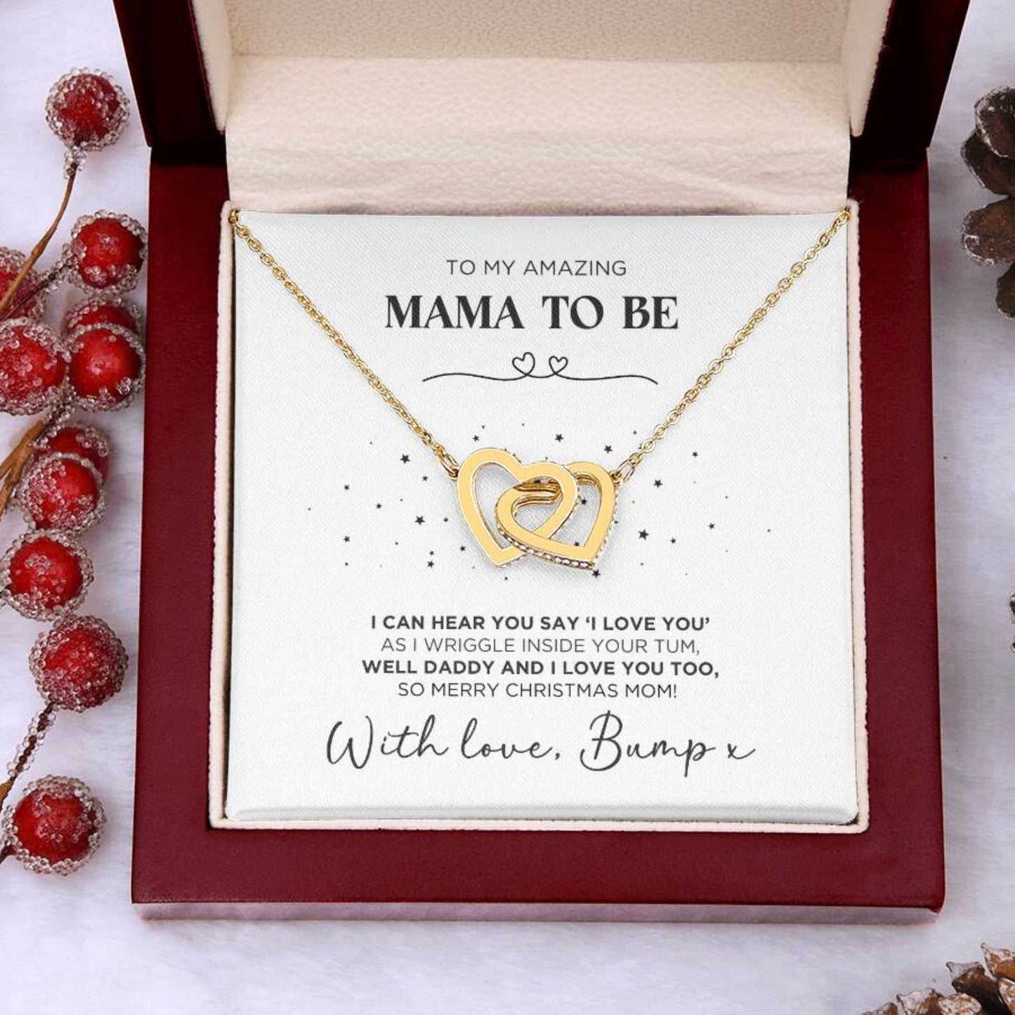 To My Mama To Be Christmas Necklace Gift - The Outlander Gifts