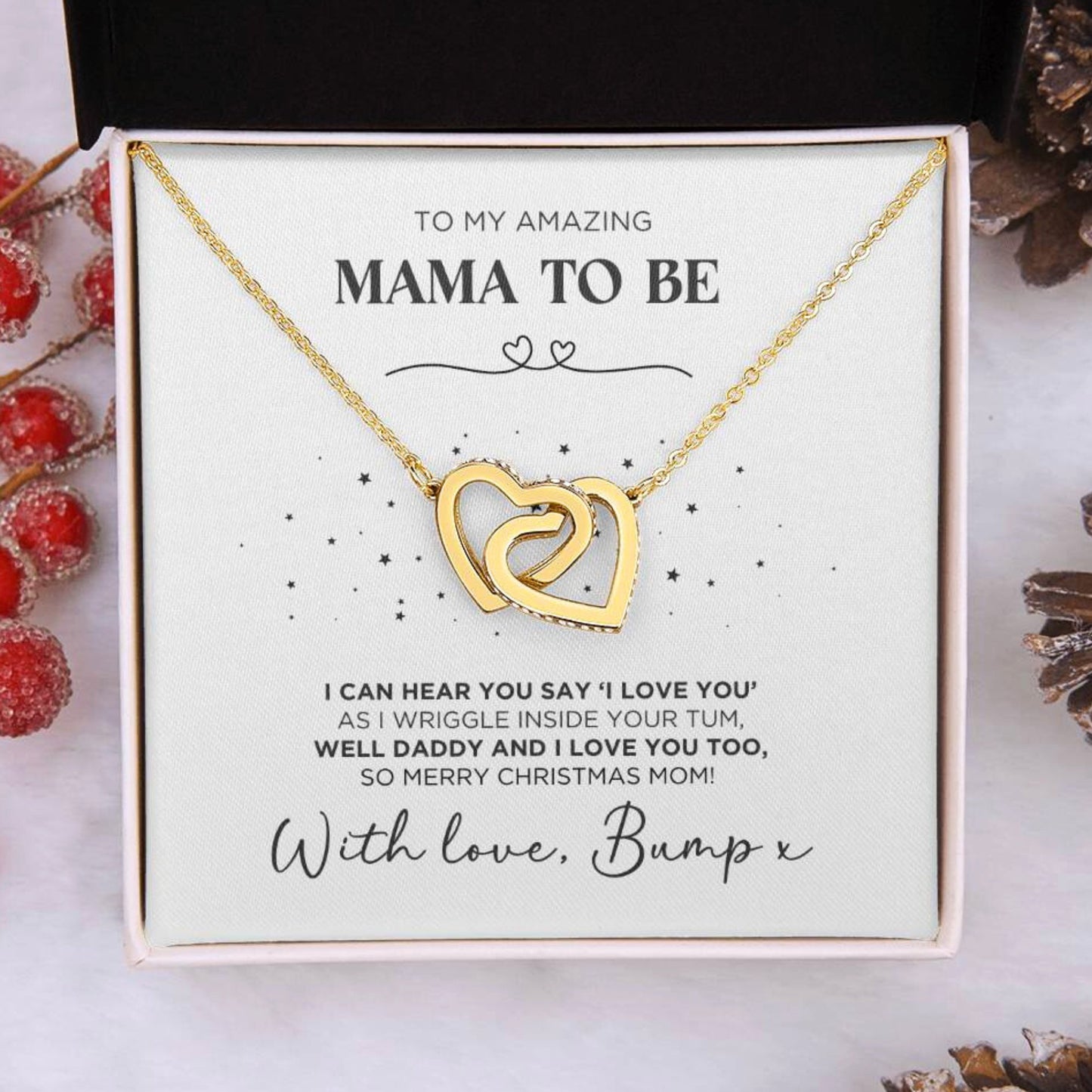 To My Mama To Be Christmas Necklace Gift - The Outlander Gifts