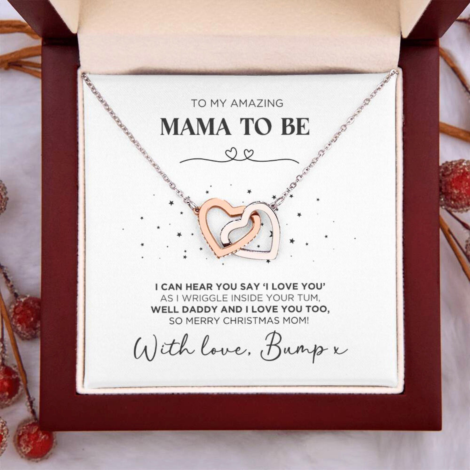 To My Mama To Be Christmas Necklace Gift - The Outlander Gifts