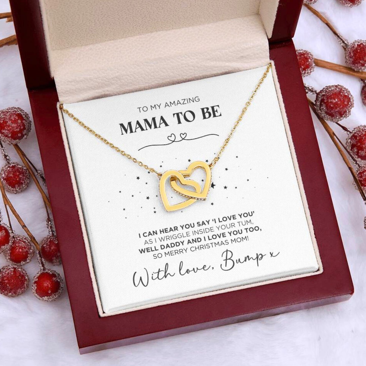 To My Mama To Be Christmas Necklace Gift - The Outlander Gifts