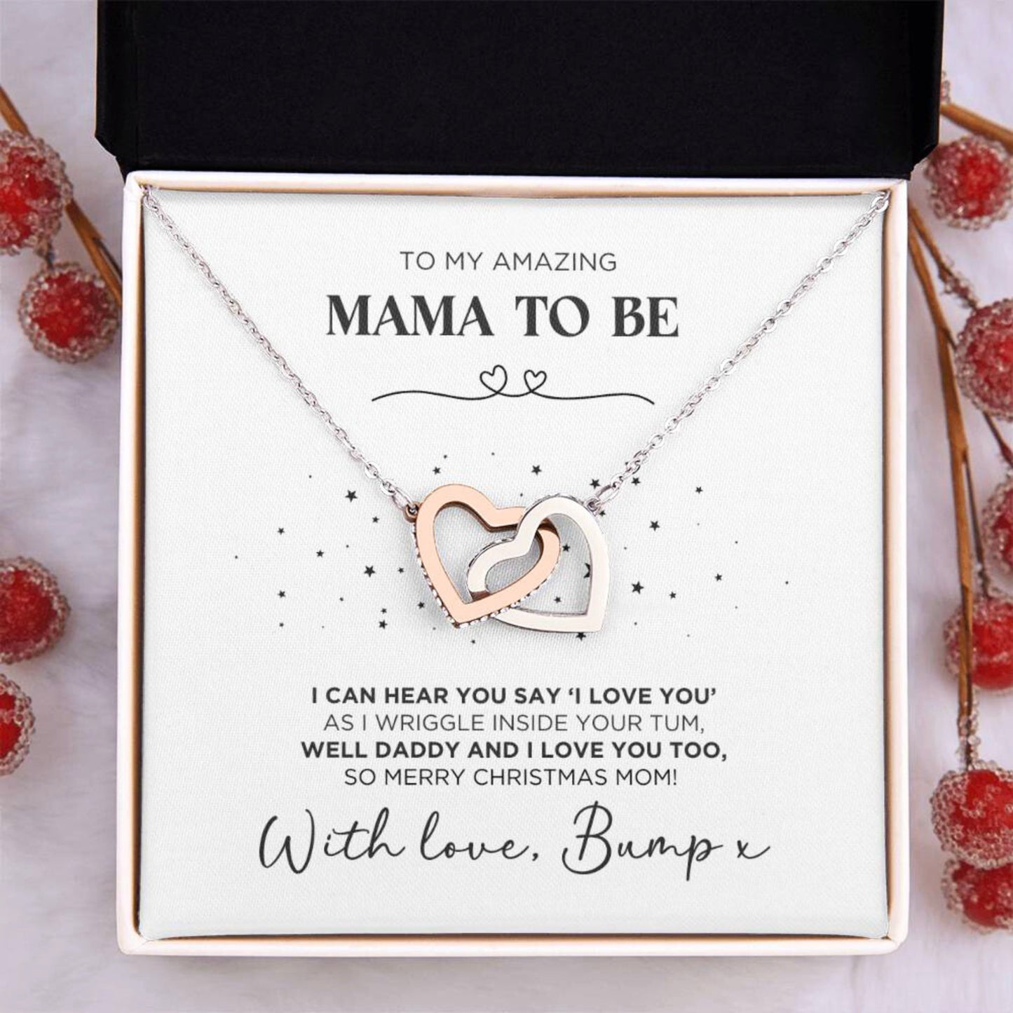 To My Mama To Be Christmas Necklace Gift - The Outlander Gifts