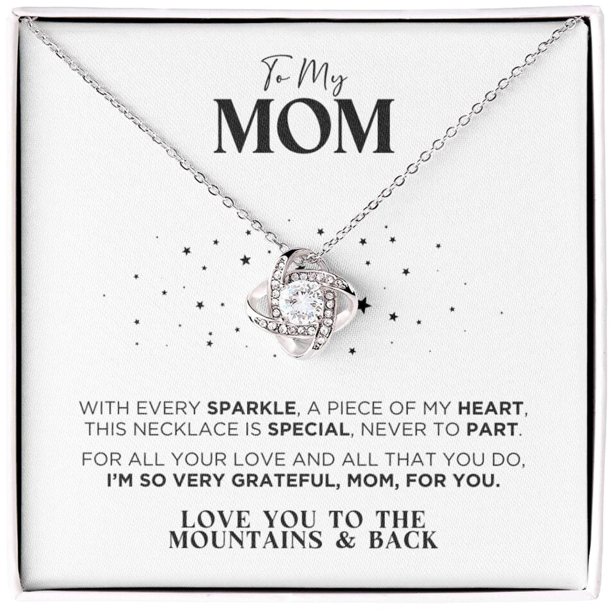 To My Mom My Heart Necklace Gift - The Outlander Gifts