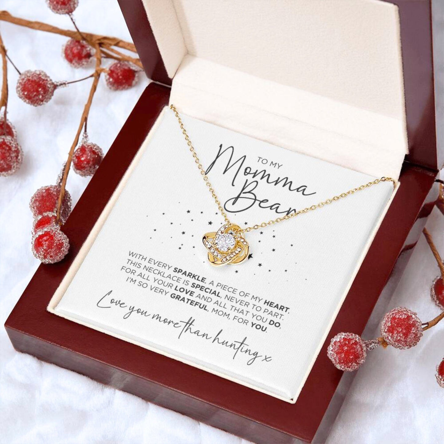 To My Momma Bear Necklace Gift For Mom - The Outlander Gifts