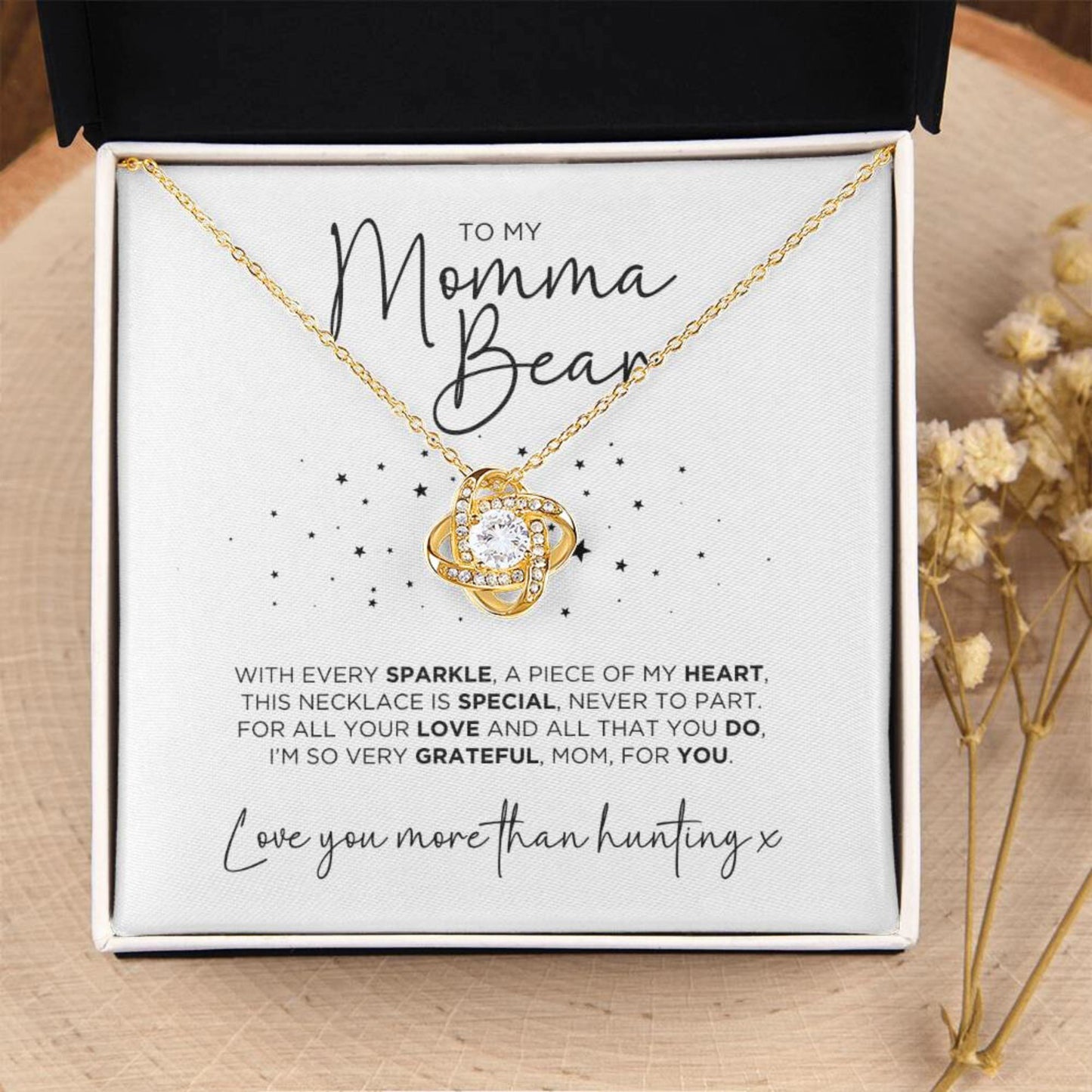 To My Momma Bear Necklace Gift For Mom - The Outlander Gifts