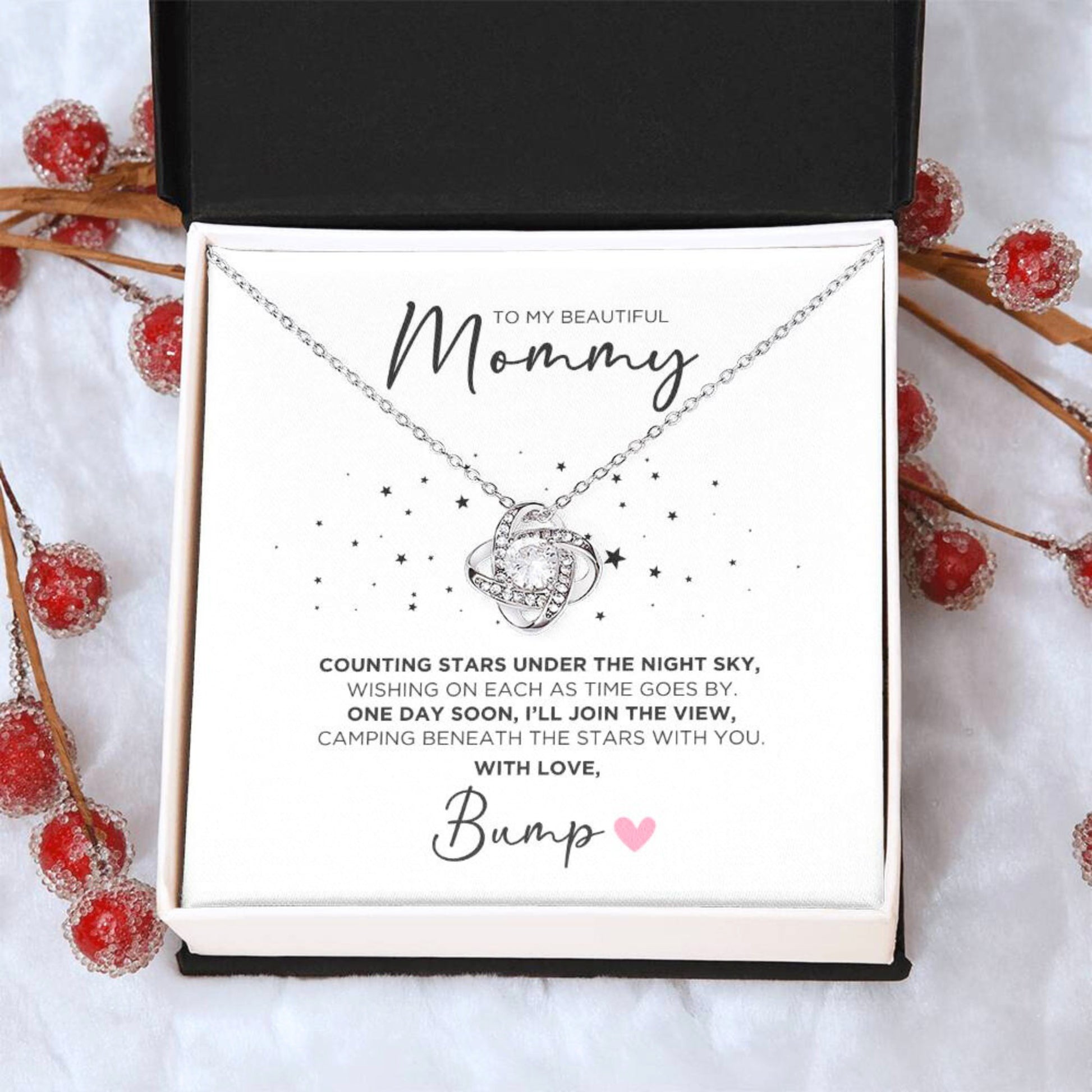 To My Mommy Stars Necklace Gift For Mom To Be - The Outlander Gifts