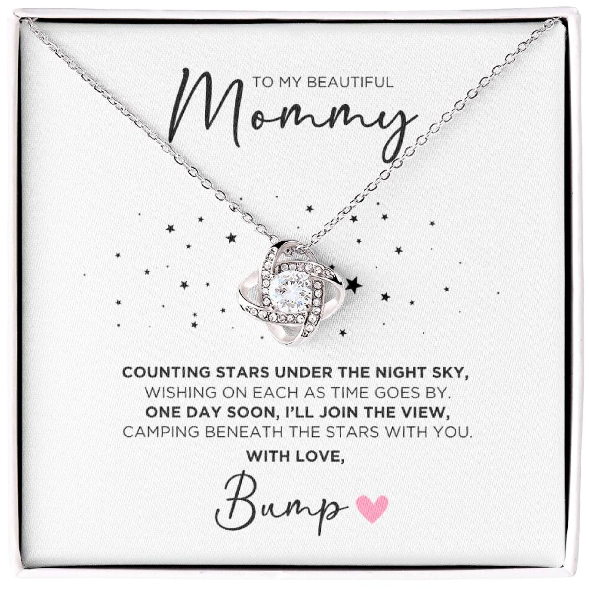 To My Mommy Stars Necklace Gift For Mom To Be - The Outlander Gifts