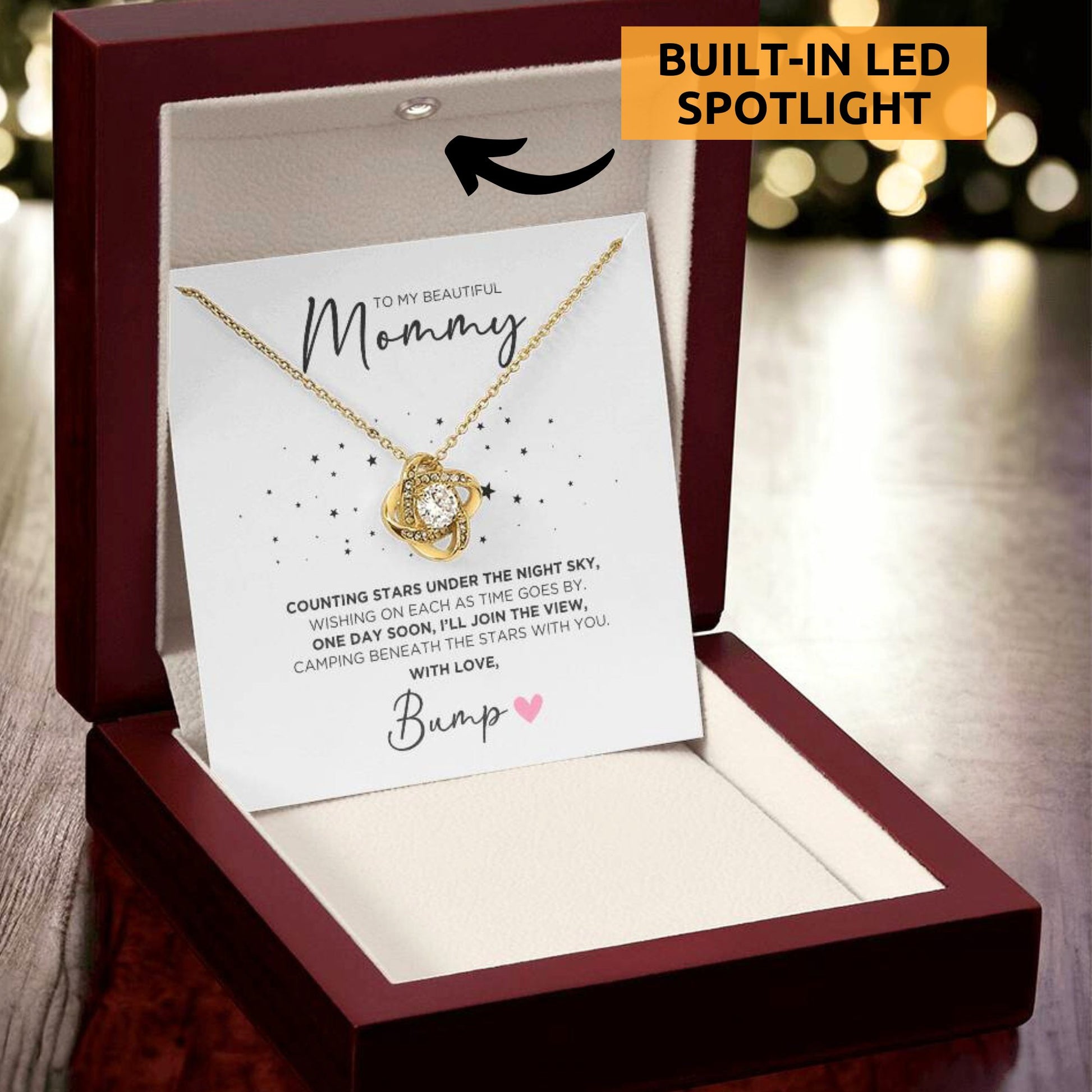 To My Mommy Stars Necklace Gift For Mom To Be - The Outlander Gifts