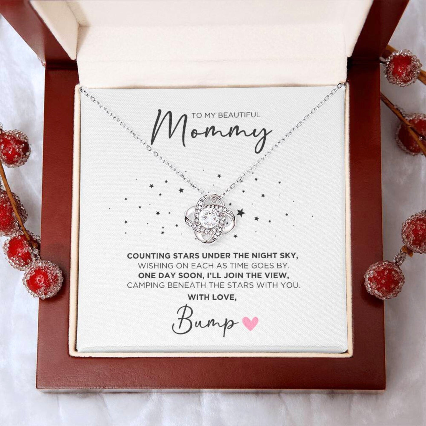 To My Mommy Stars Necklace Gift For Mom To Be - The Outlander Gifts