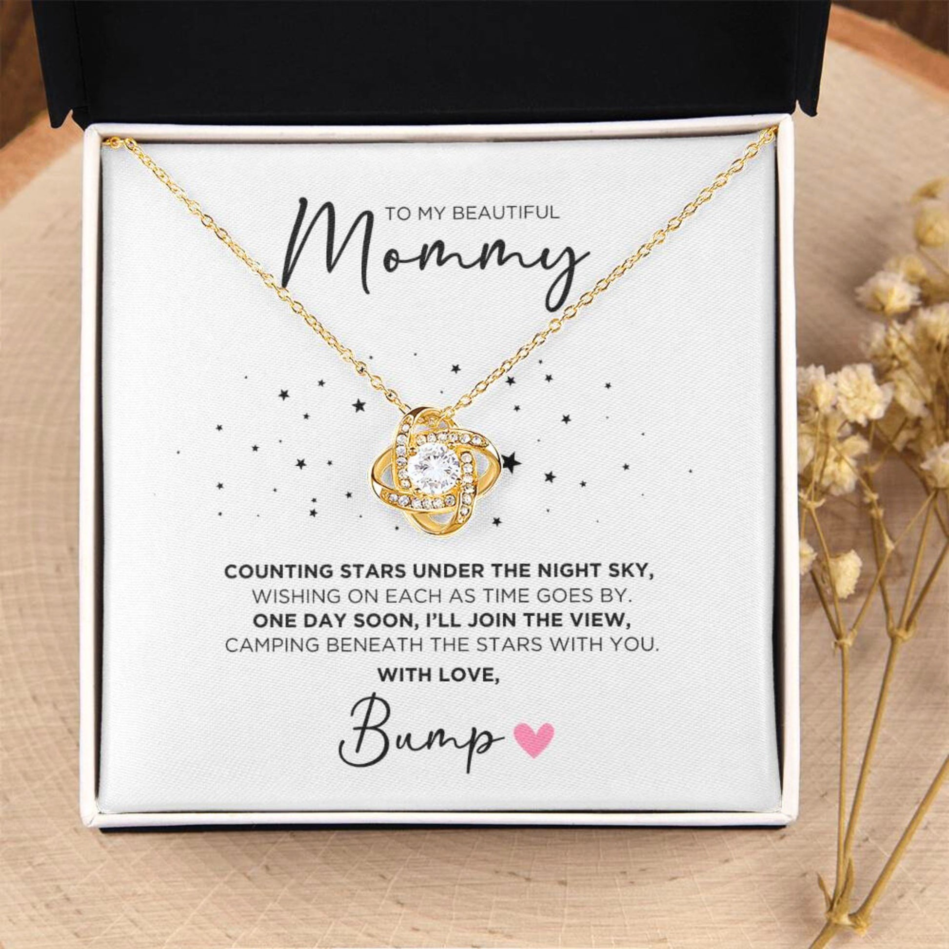 To My Mommy Stars Necklace Gift For Mom To Be - The Outlander Gifts