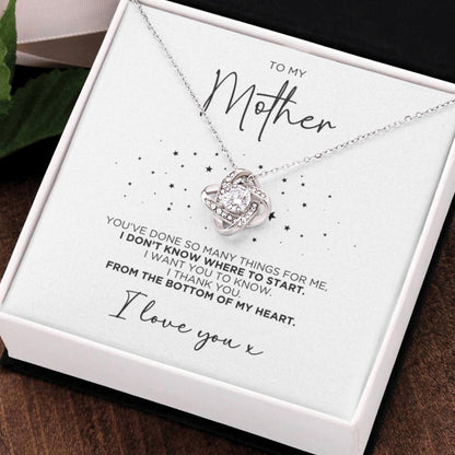 To My Mother Thank You Necklace Gift For Mom - The Outlander Gifts