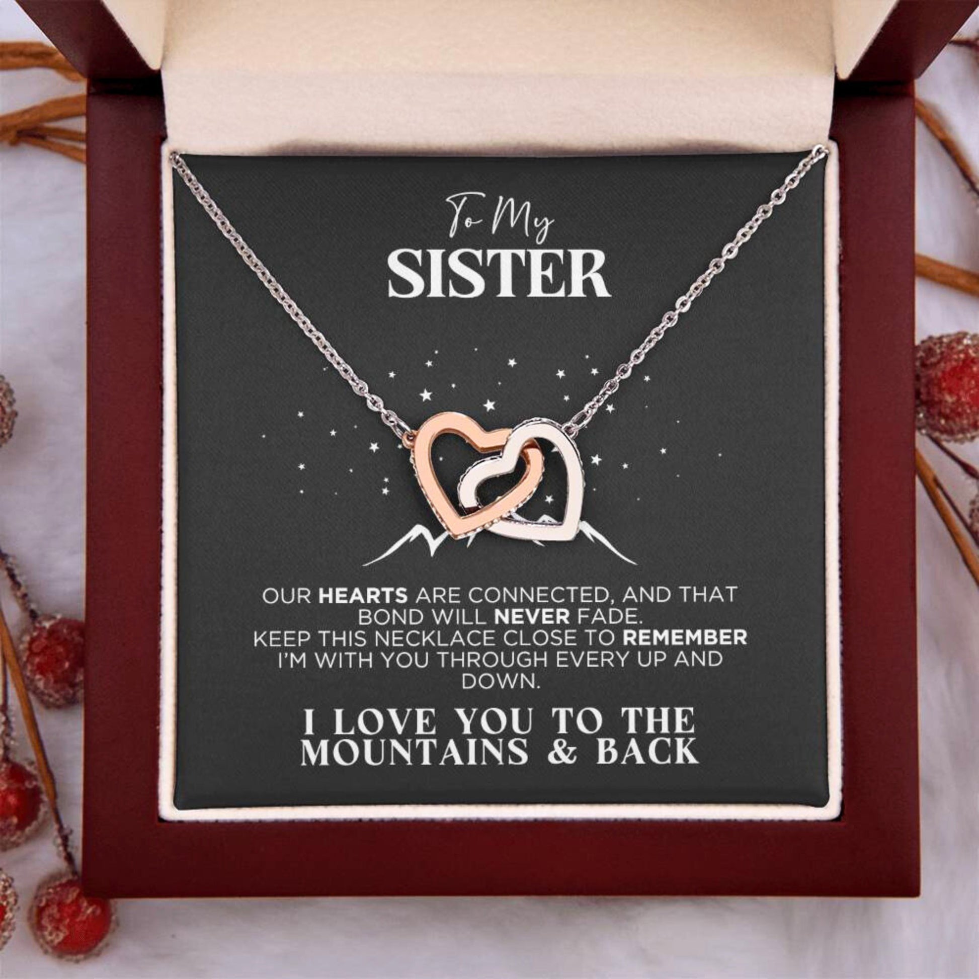 To My Sister Bonded Necklace Gift - The Outlander Gifts