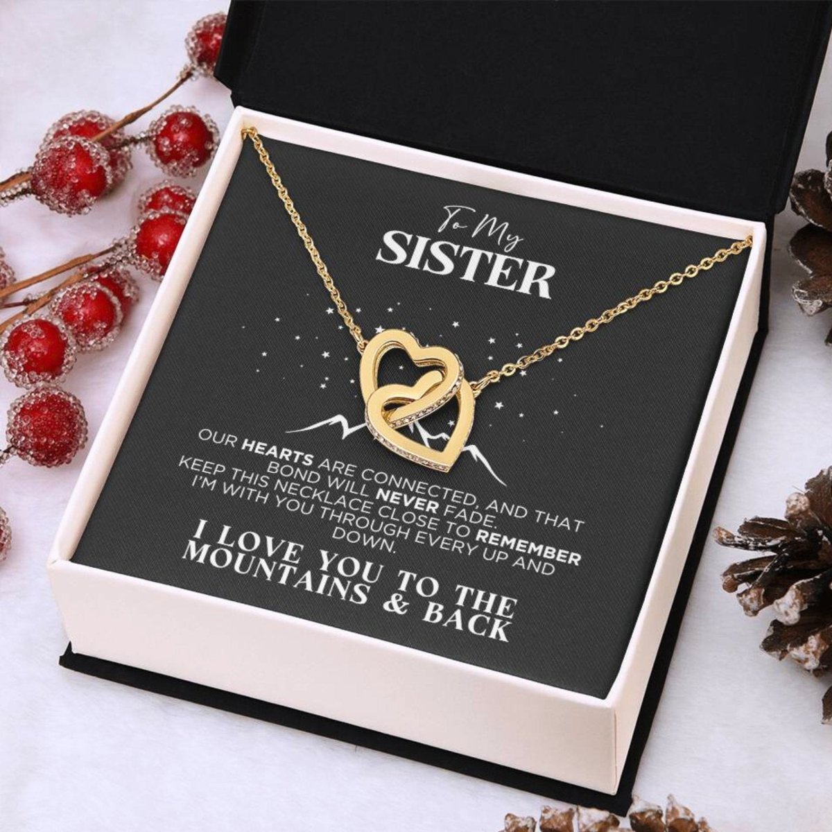 To My Sister Bonded Necklace Gift - The Outlander Gifts