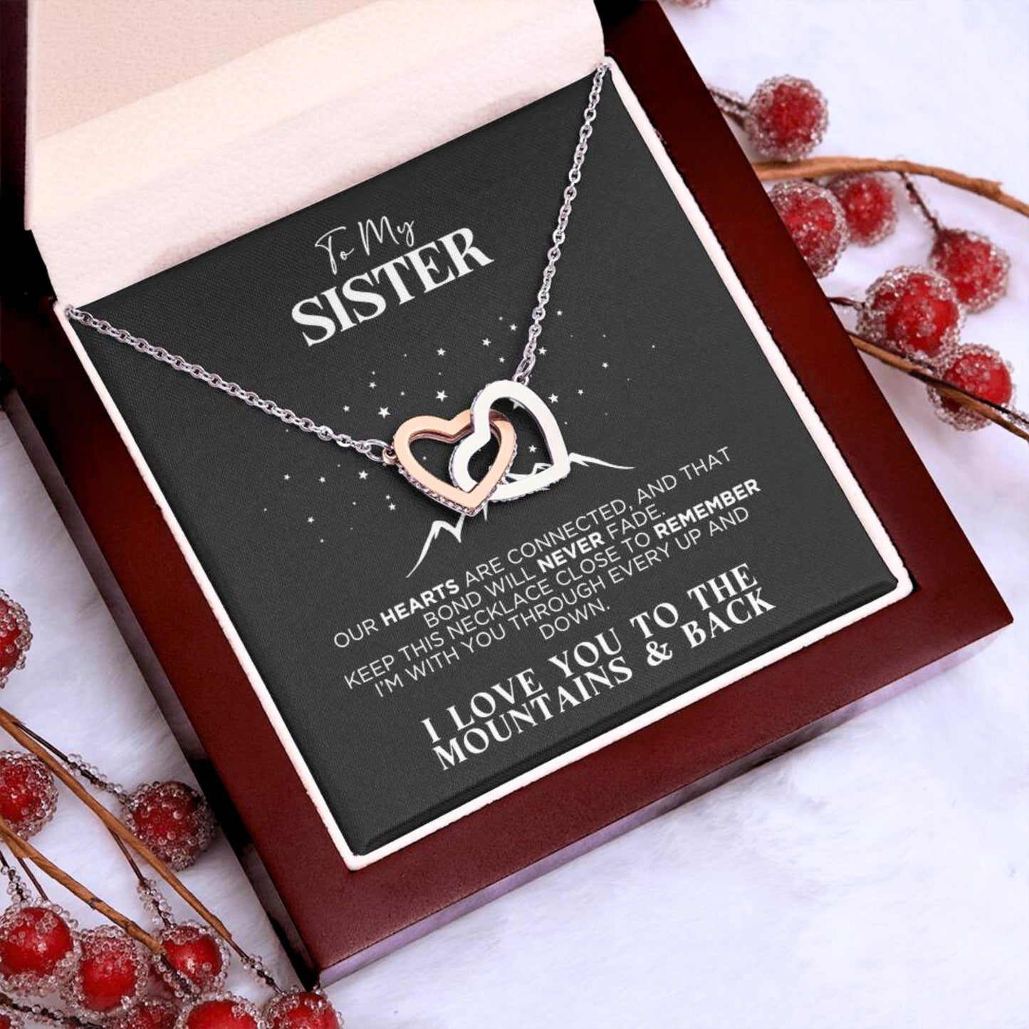 To My Sister Bonded Necklace Gift - The Outlander Gifts