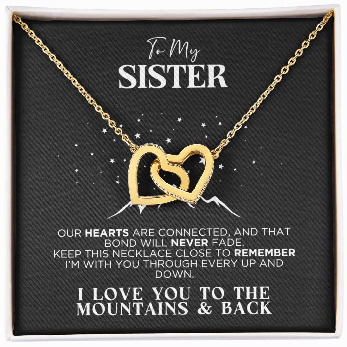 To My Sister Bonded Necklace Gift - The Outlander Gifts