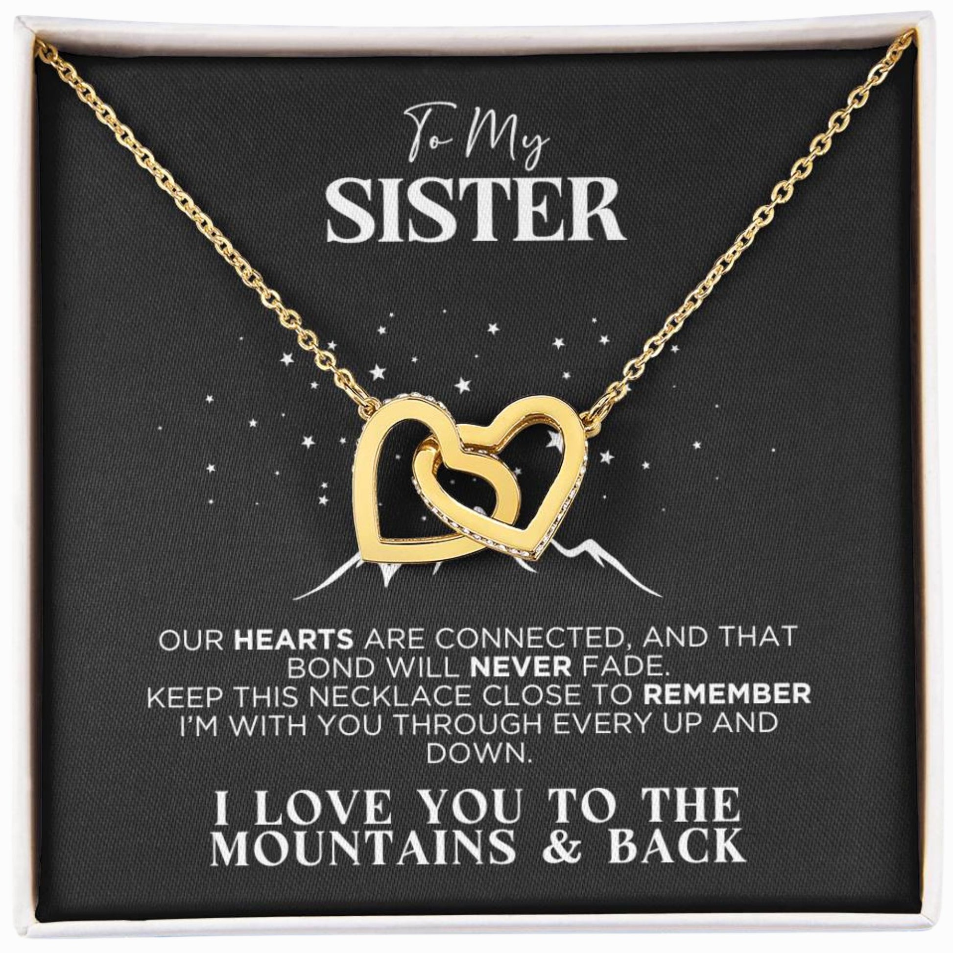 To My Sister Bonded Necklace Gift - The Outlander Gifts