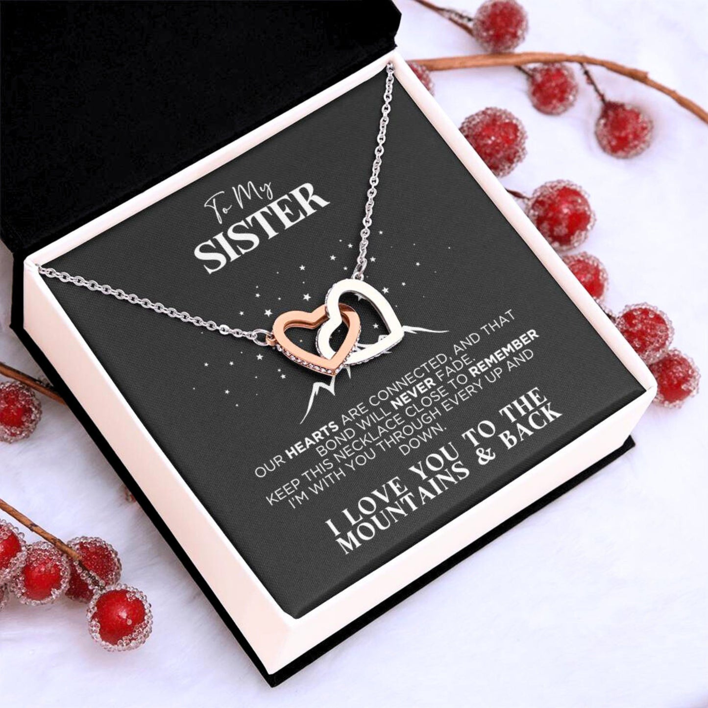 To My Sister Bonded Necklace Gift - The Outlander Gifts