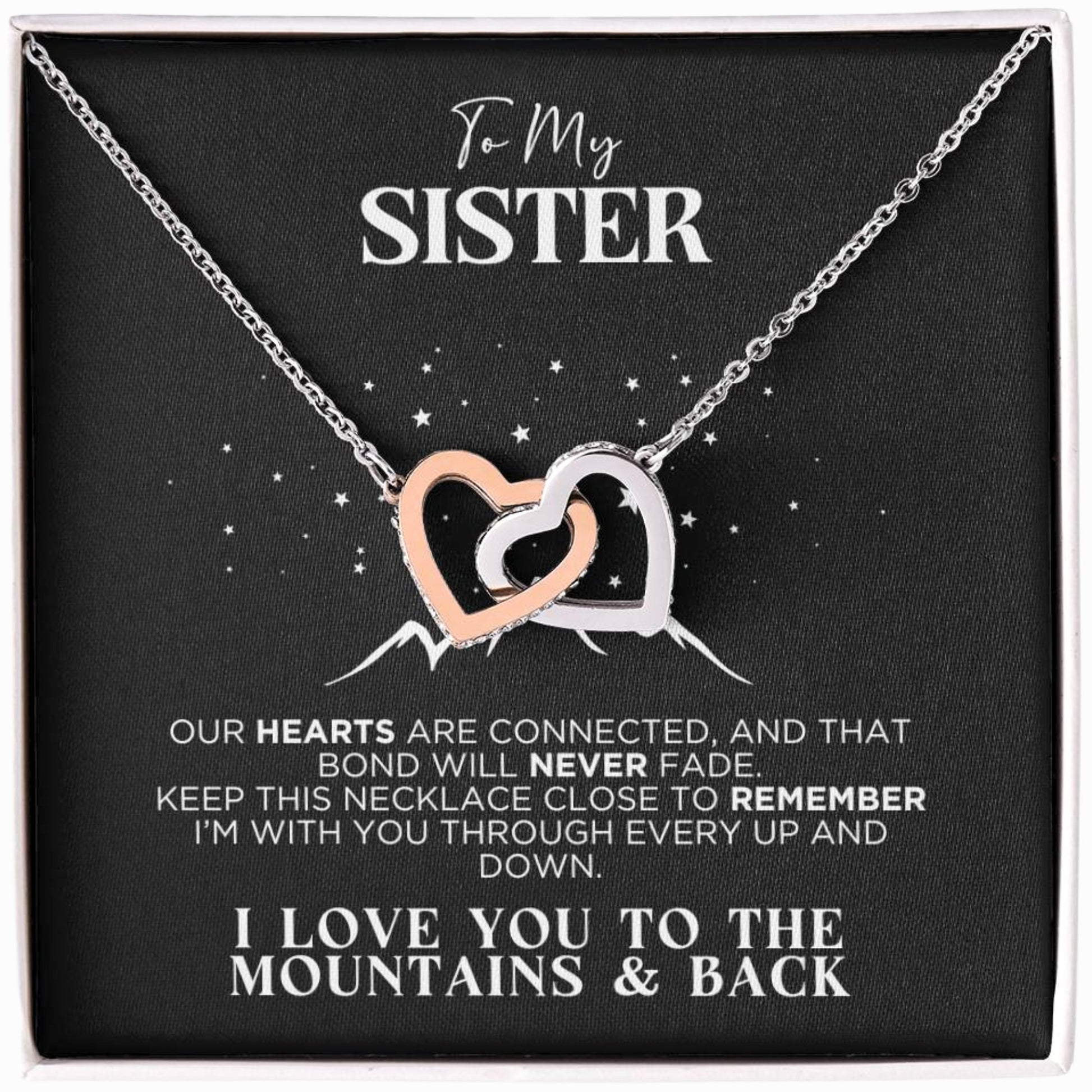 To My Sister Bonded Necklace Gift - The Outlander Gifts