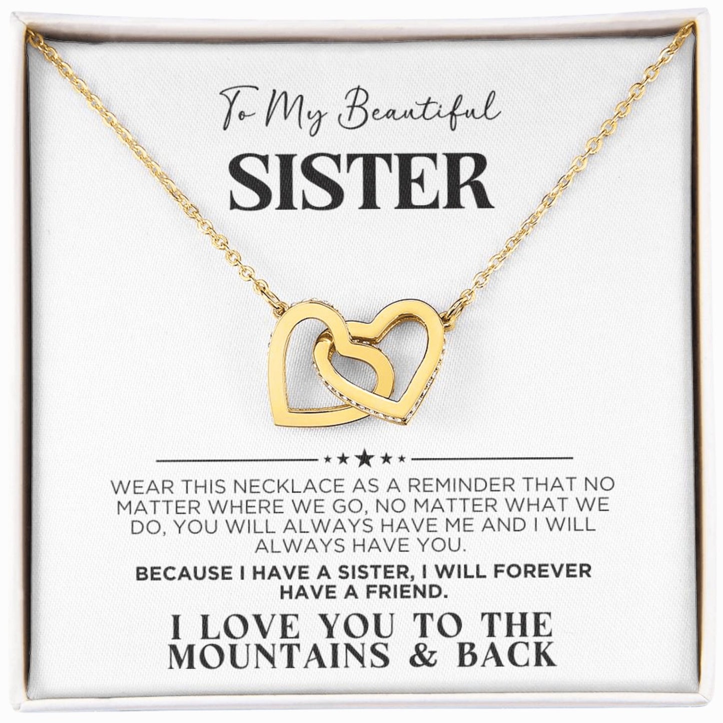 To My Sister Forever Friend Necklace - The Outlander Gifts