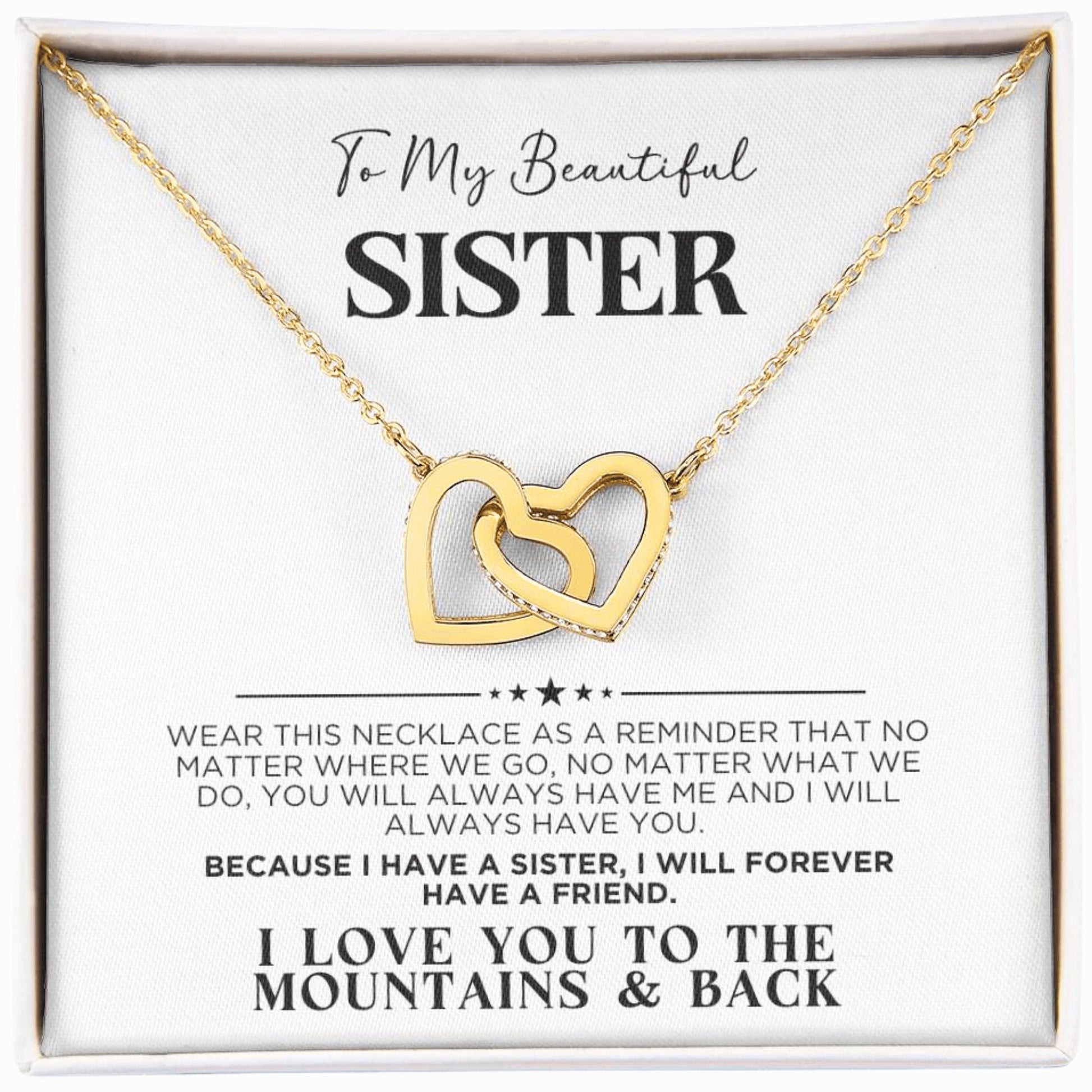 To My Sister Forever Friend Necklace - The Outlander Gifts