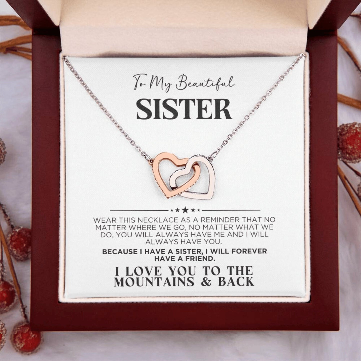 To My Sister Forever Friend Necklace - The Outlander Gifts