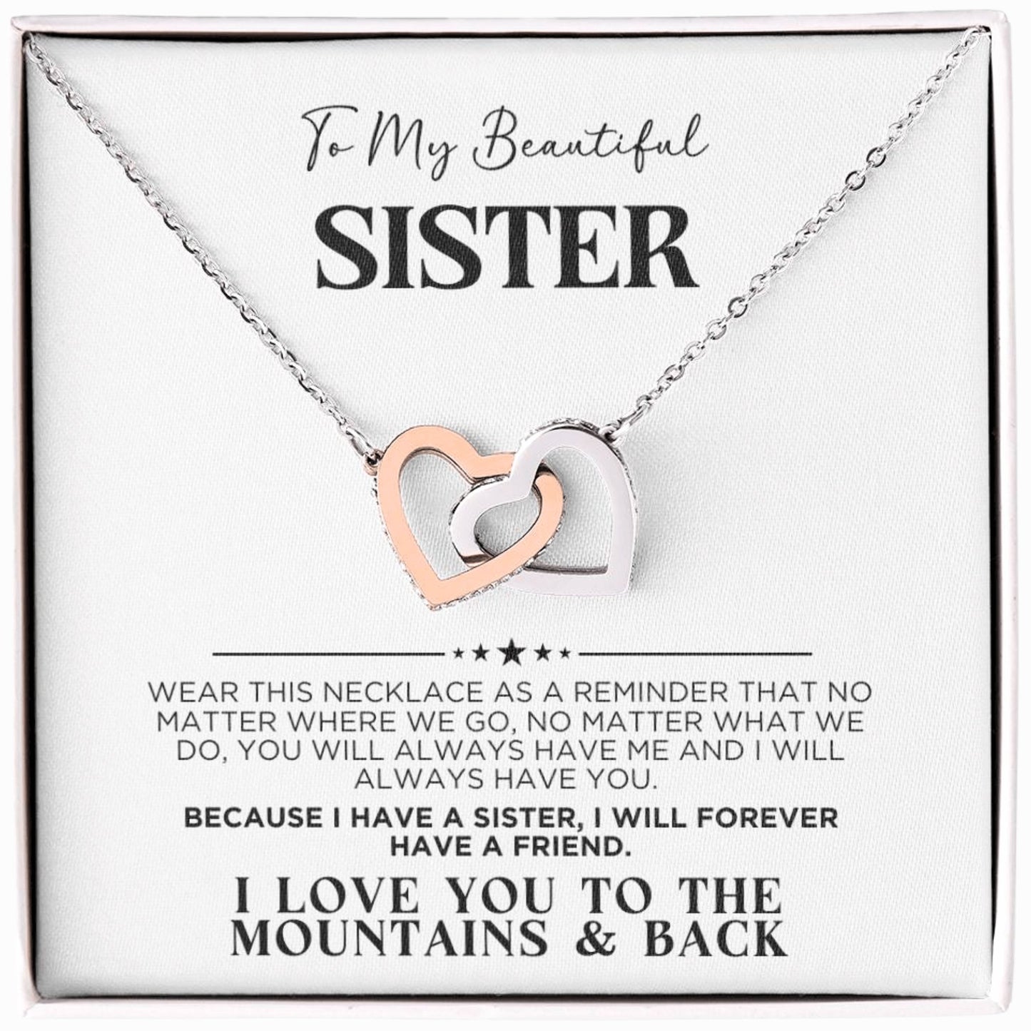 To My Sister Forever Friend Necklace - The Outlander Gifts