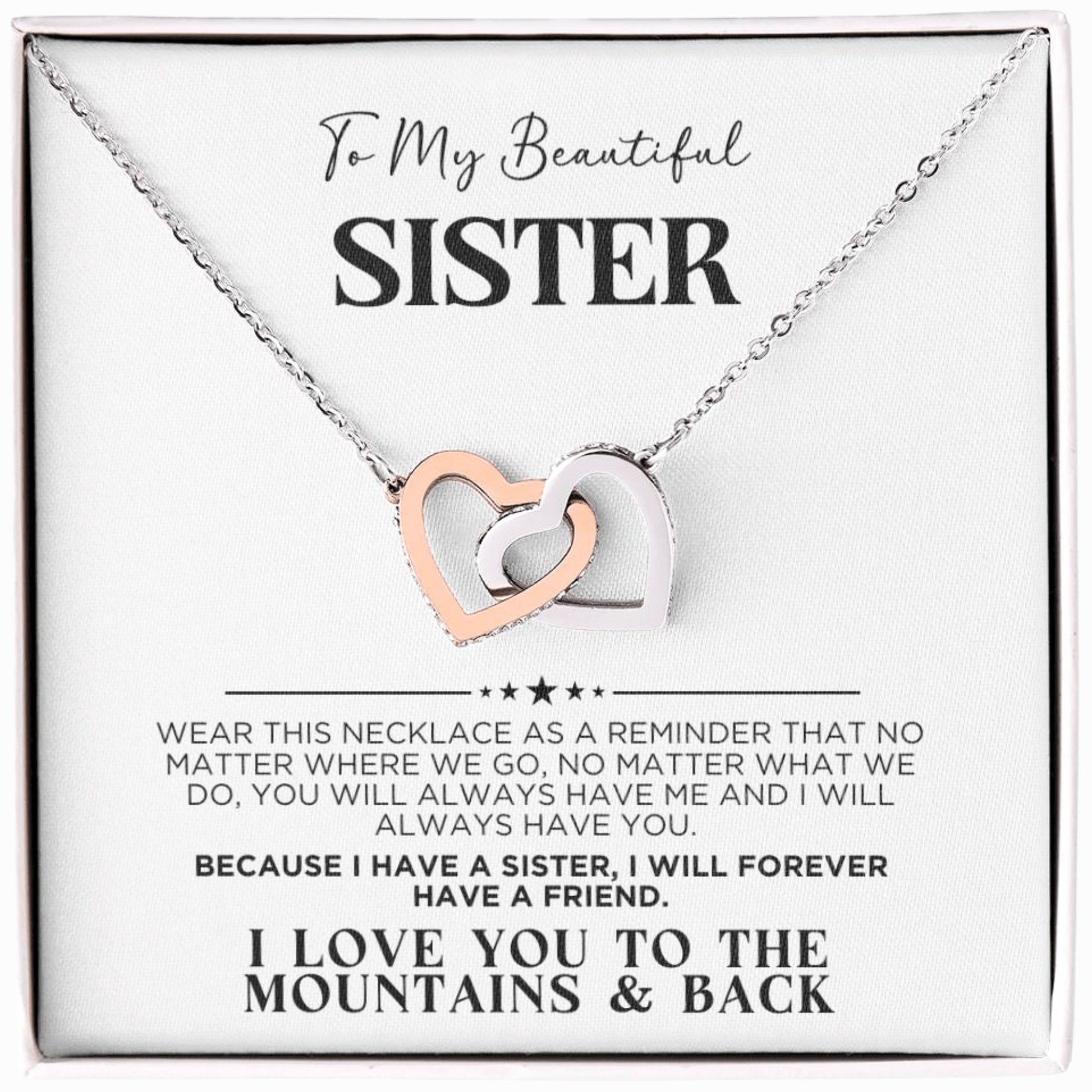 To My Sister Forever Friend Necklace - The Outlander Gifts