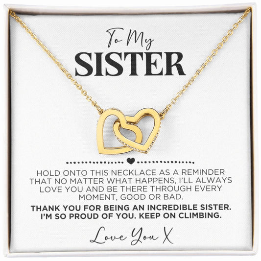 To My Sister Proud of You Necklace Gift - The Outlander Gifts