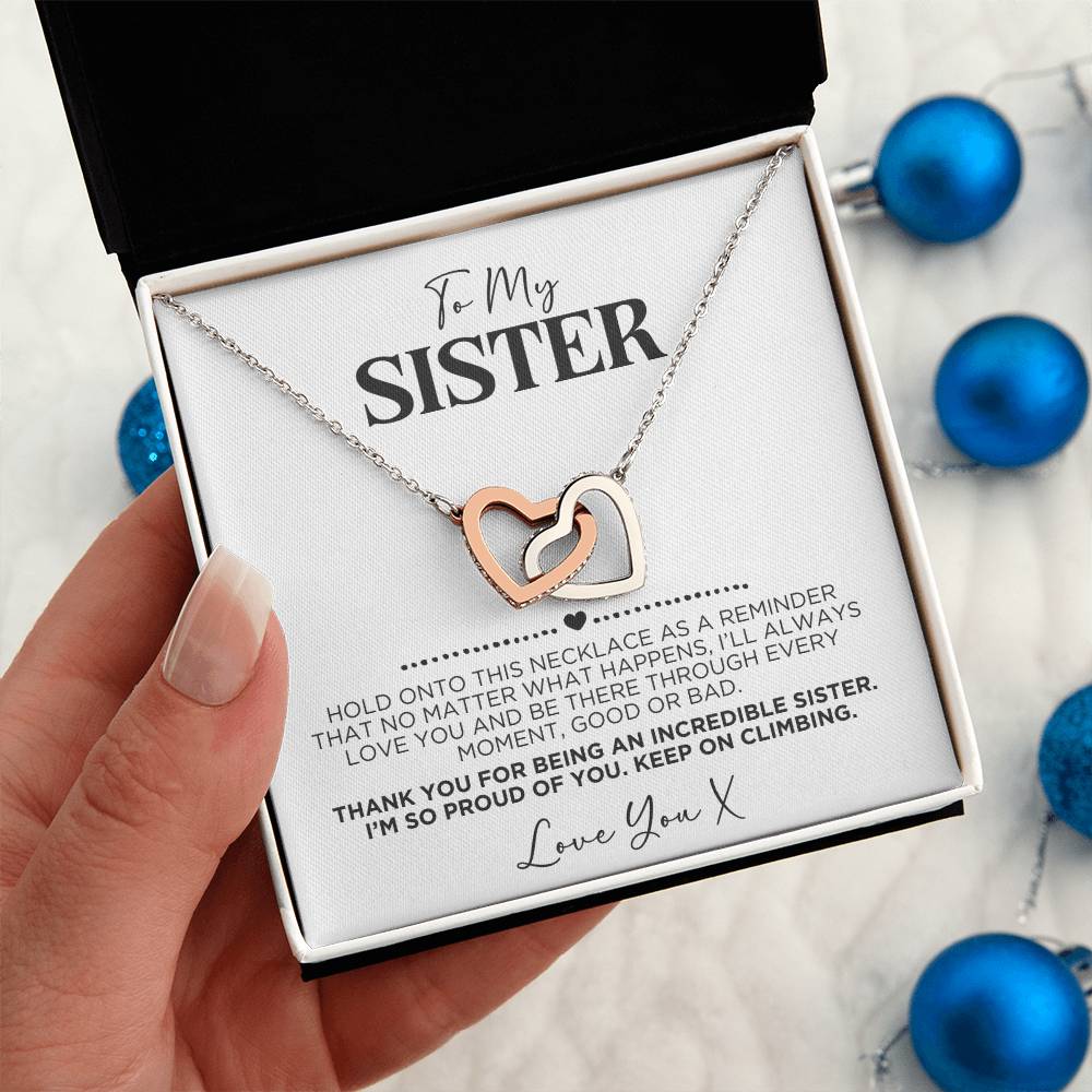 To My Sister Proud of You Necklace Gift - The Outlander Gifts