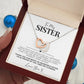 To My Sister Proud of You Necklace Gift - The Outlander Gifts