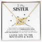 To My Sister Unbreakable Bond Necklace Gift - The Outlander Gifts