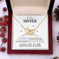 To My Sister Unbreakable Bond Necklace Gift - The Outlander Gifts