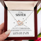 To My Sister Unbreakable Bond Necklace Gift - The Outlander Gifts