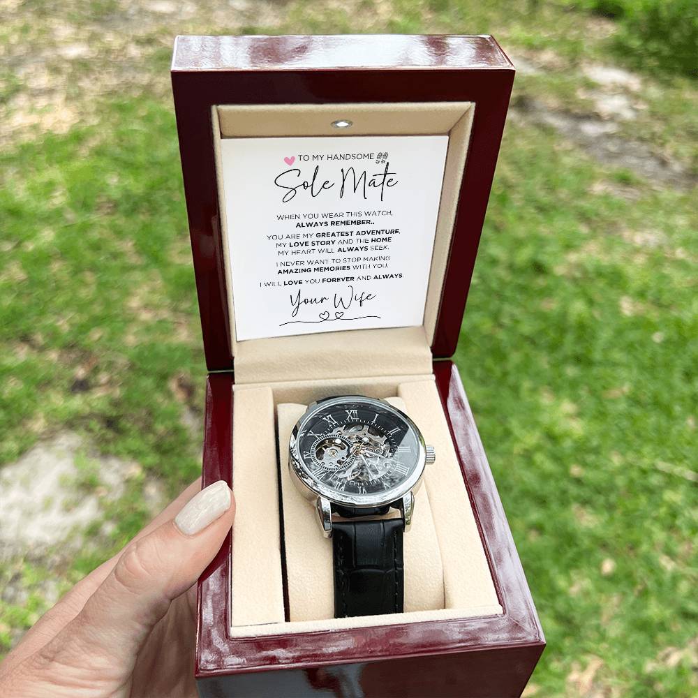 To My Sole Mate Always Remember Skeleton Watch - The Outlander Gifts