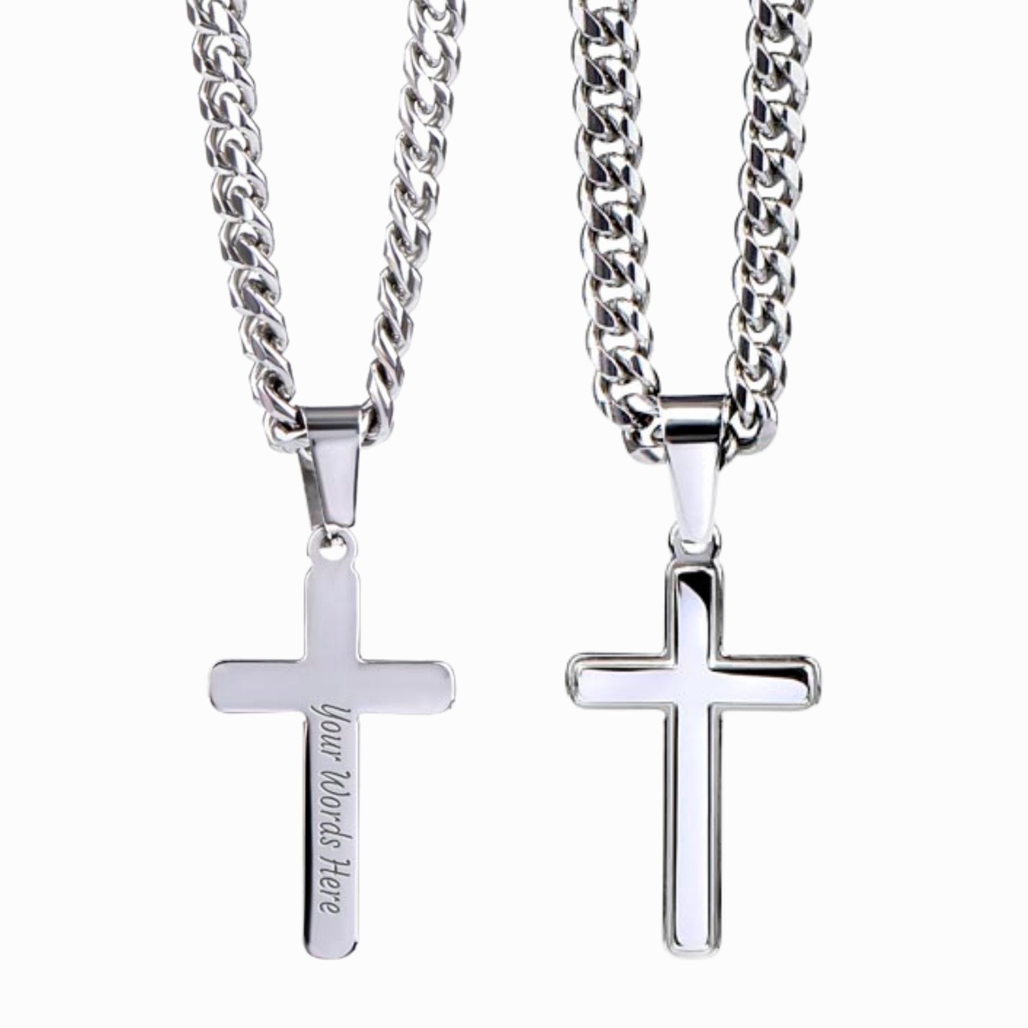 To My Son Be Brave Cross Chain Necklace Gift - The Outlander Gifts